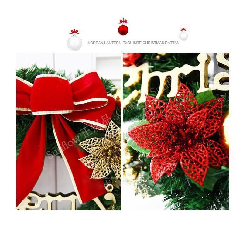 クリスマスギフトタイムセールクリスマスリース ドライフラワー ウッド