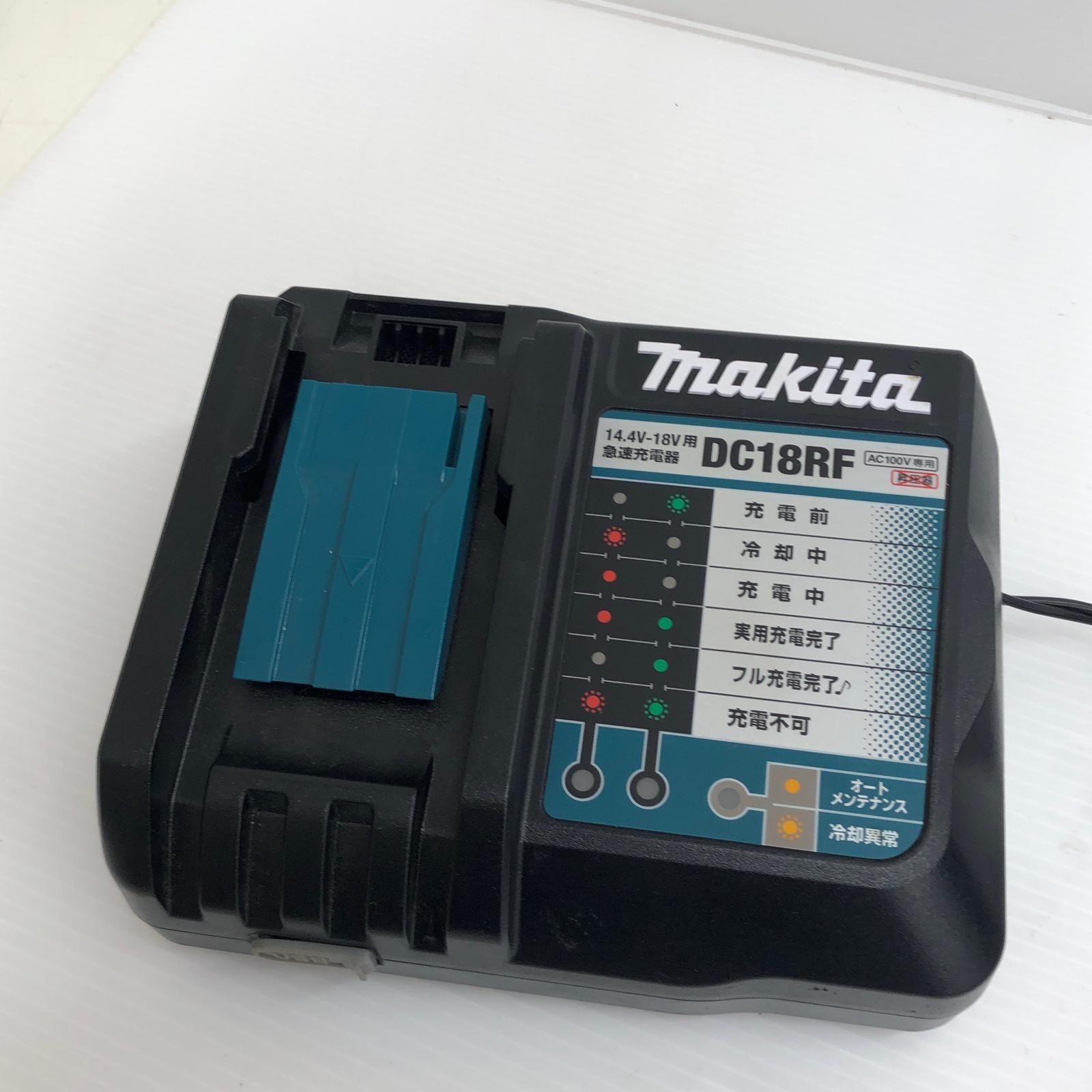 ДДMAKITA マキタ 18v 6.0Ah コードレス式インパクトドライバ 充電器 充電池2個 ケース付 TD171D ブルー