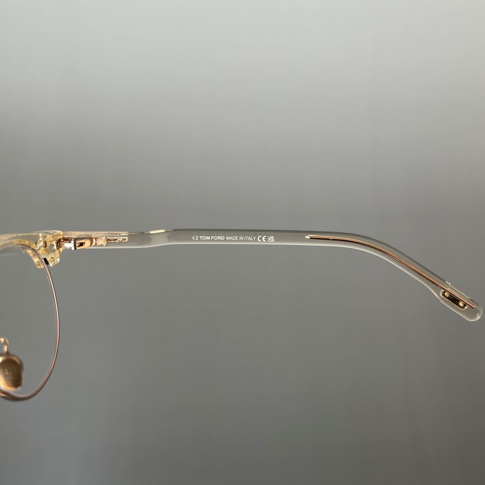 トムフォード メガネ TOM FORD アジアンフィット ラウンド 眼鏡 クリア