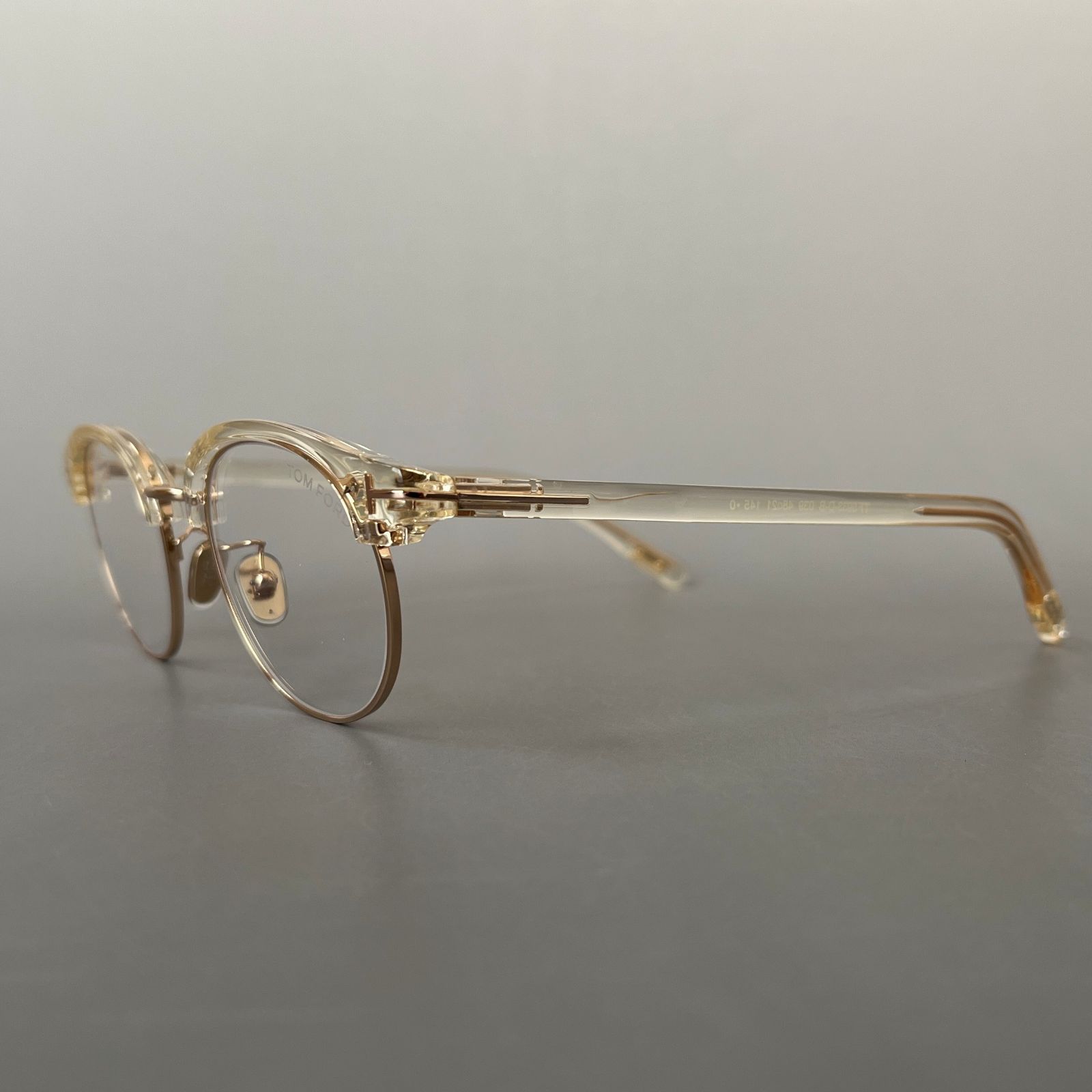 トムフォード メガネ TOM FORD アジアンフィット ラウンド 眼鏡 クリア