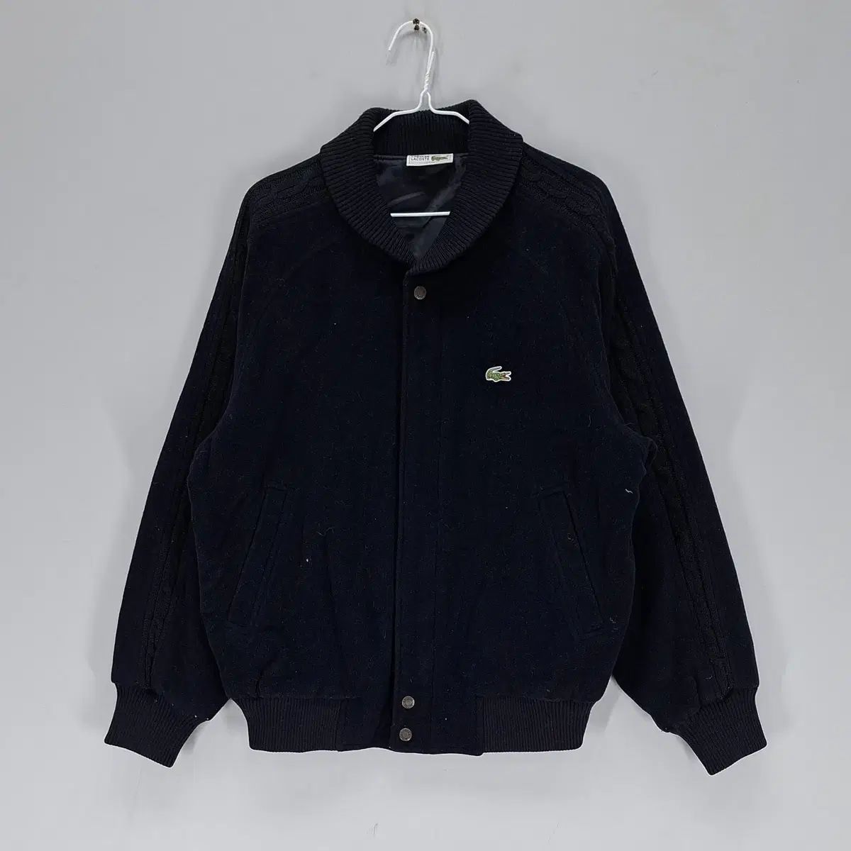 ラコステ メンズ100 ブルゾン ウール アウター 秋 冬 ネイビー 64693