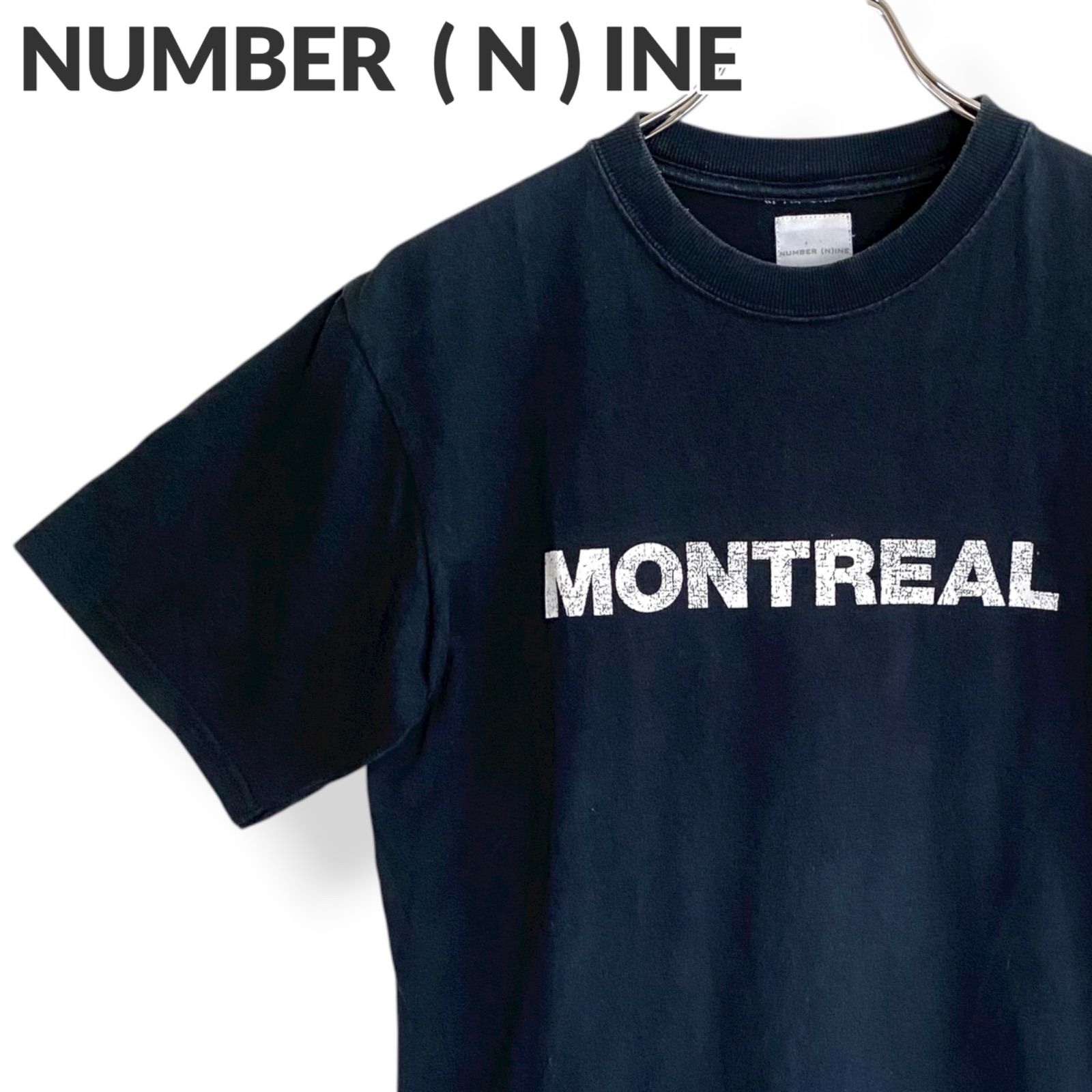 NUMBER N INE ナンバーナイン ブラック MONTREAL ロゴTシャツ ヴィンテージ 2000 S S 管理番号796