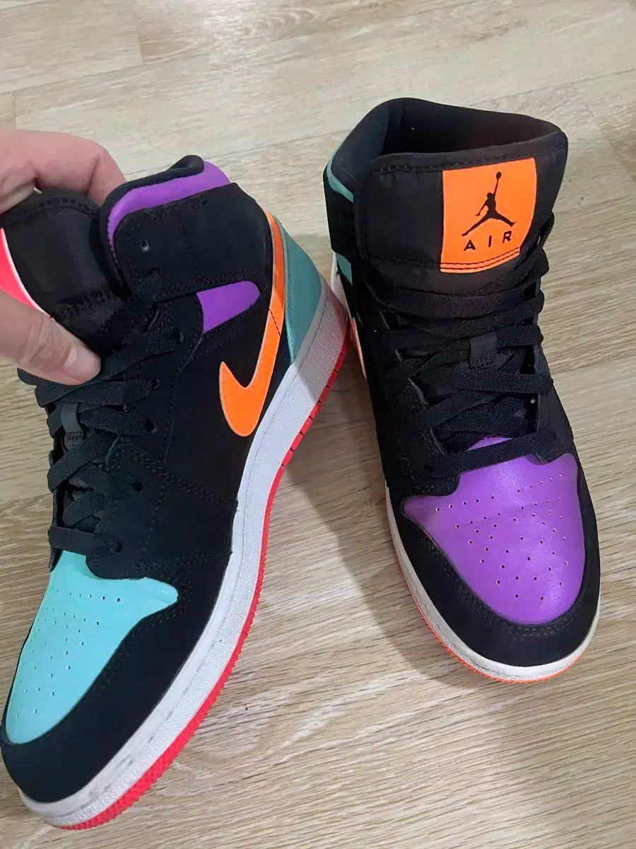 ナイキ エアジョーダン1 ブラック マルチ スニーカー