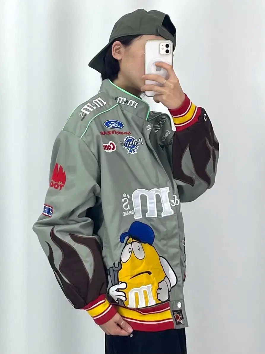 2XL m-m カーキグレー スタジャン CH7685