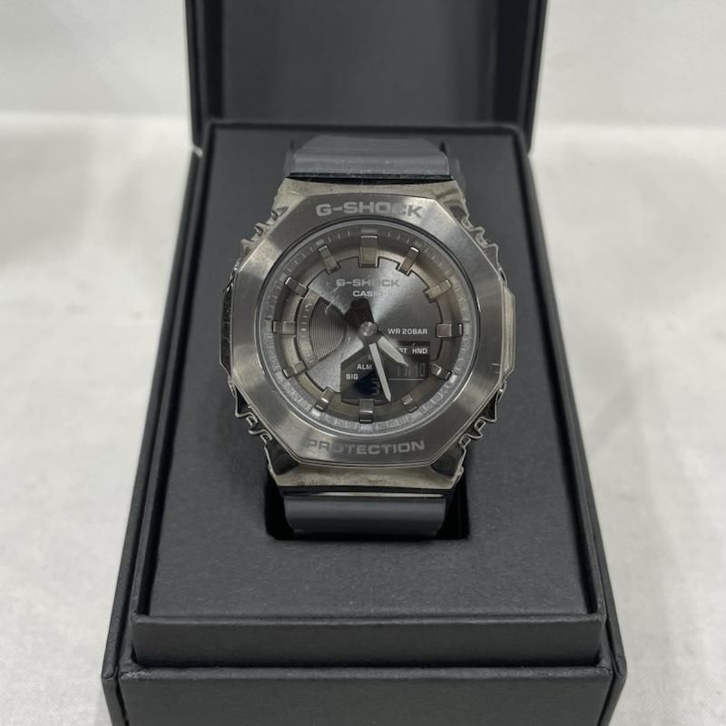 ジーショック GM-S 2100 B CASIO 八角形フォルム メタル ステンレス 腕時計 レディース - ISItems 古着