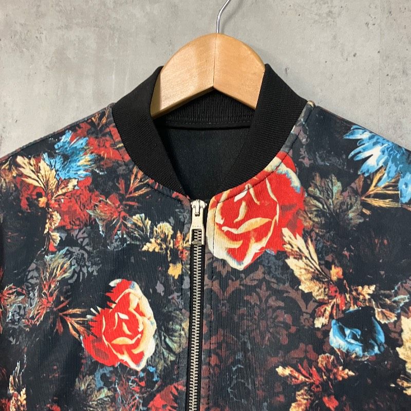 ZARA MAN 花柄ボタニカル柄 ボンバージャケット MA-1 サイズM メンズ