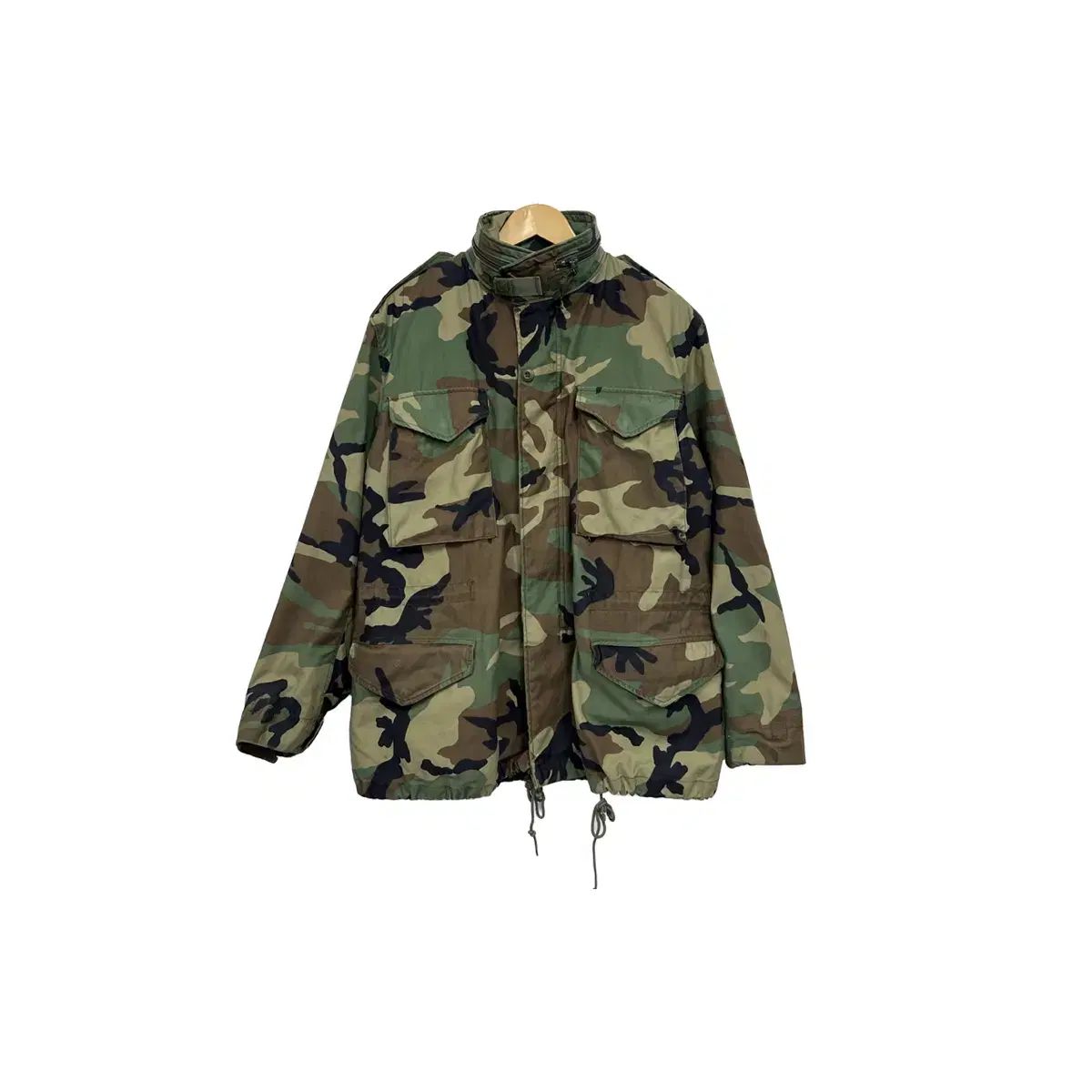 105 ミリタリー カモフラージュ m 65 ウッドランド フィールドジャケット