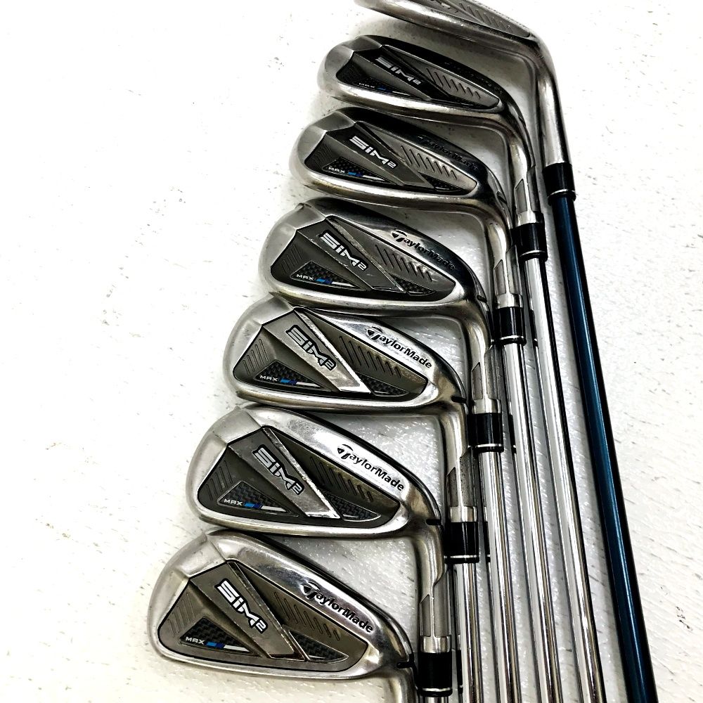 加古川店 TaylorMade テーラーメイド アイアン TaylorMade SIM2 MAX 2021 アイアン 7本セット KBS MAX MT TENSEI TM 60 FELX S 427