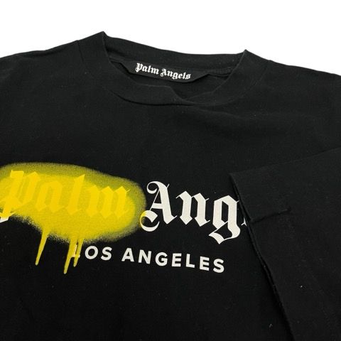 【PalmAngels】パームエンジェルス Tシャツ 半袖 ブラック XL パームエンジェルス PALM ANGELS Tシャツ 半袖 クルーネック ロゴ