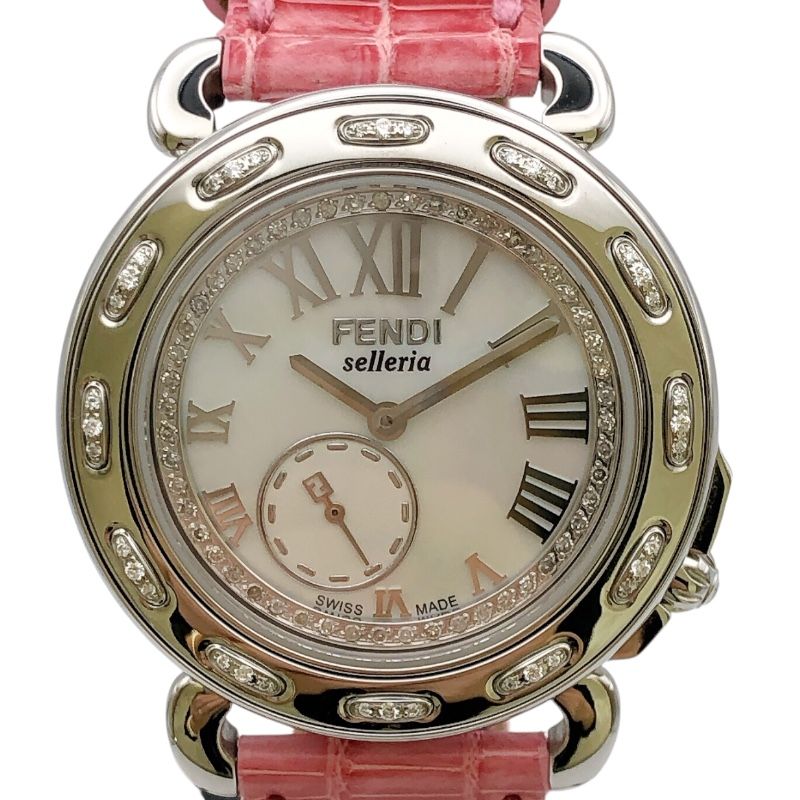 フェンディ FENDI セレリア 8100M ホワイト ステンレススチール SS レディース 腕時計
