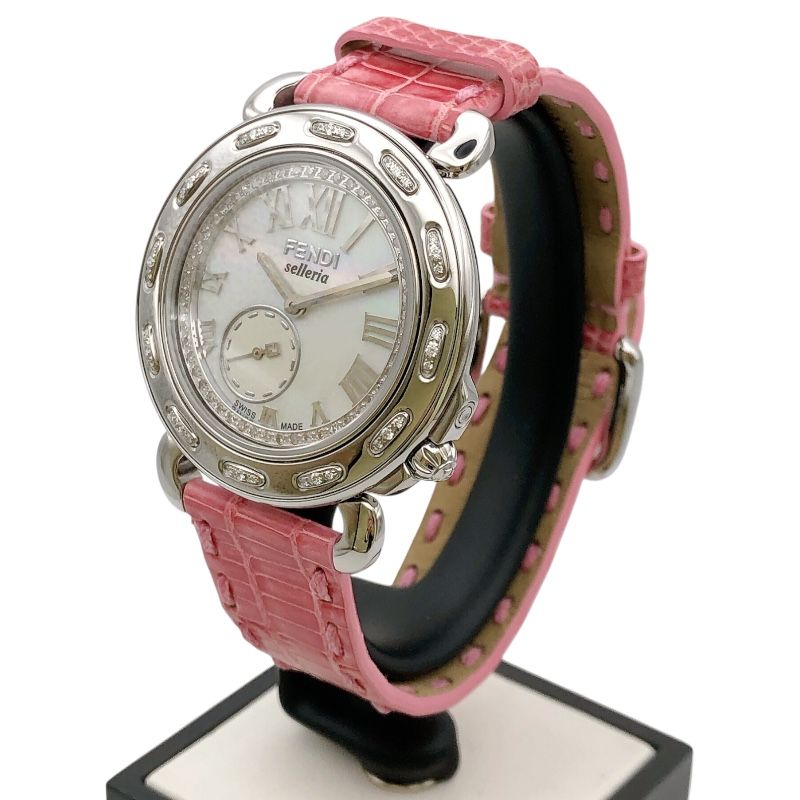 フェンディ FENDI セレリア 8100 M ホワイト ステンレススチール SS レディース 腕時計