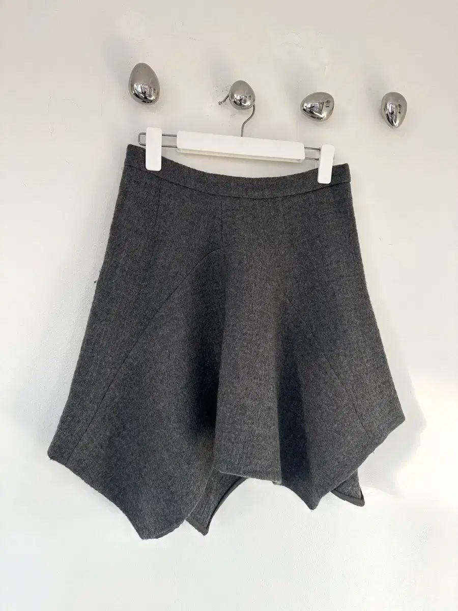 STELLA McCARTNEY ステラ マッカートニー アシメントリー フ ウール スカート