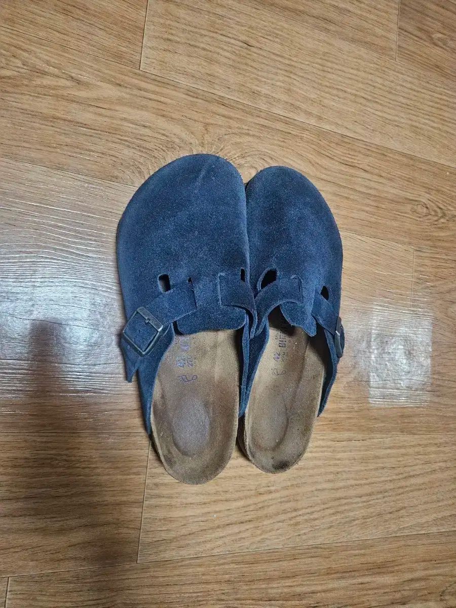 ビルケンシュトック ボストン スウェード ミュール スリッパ