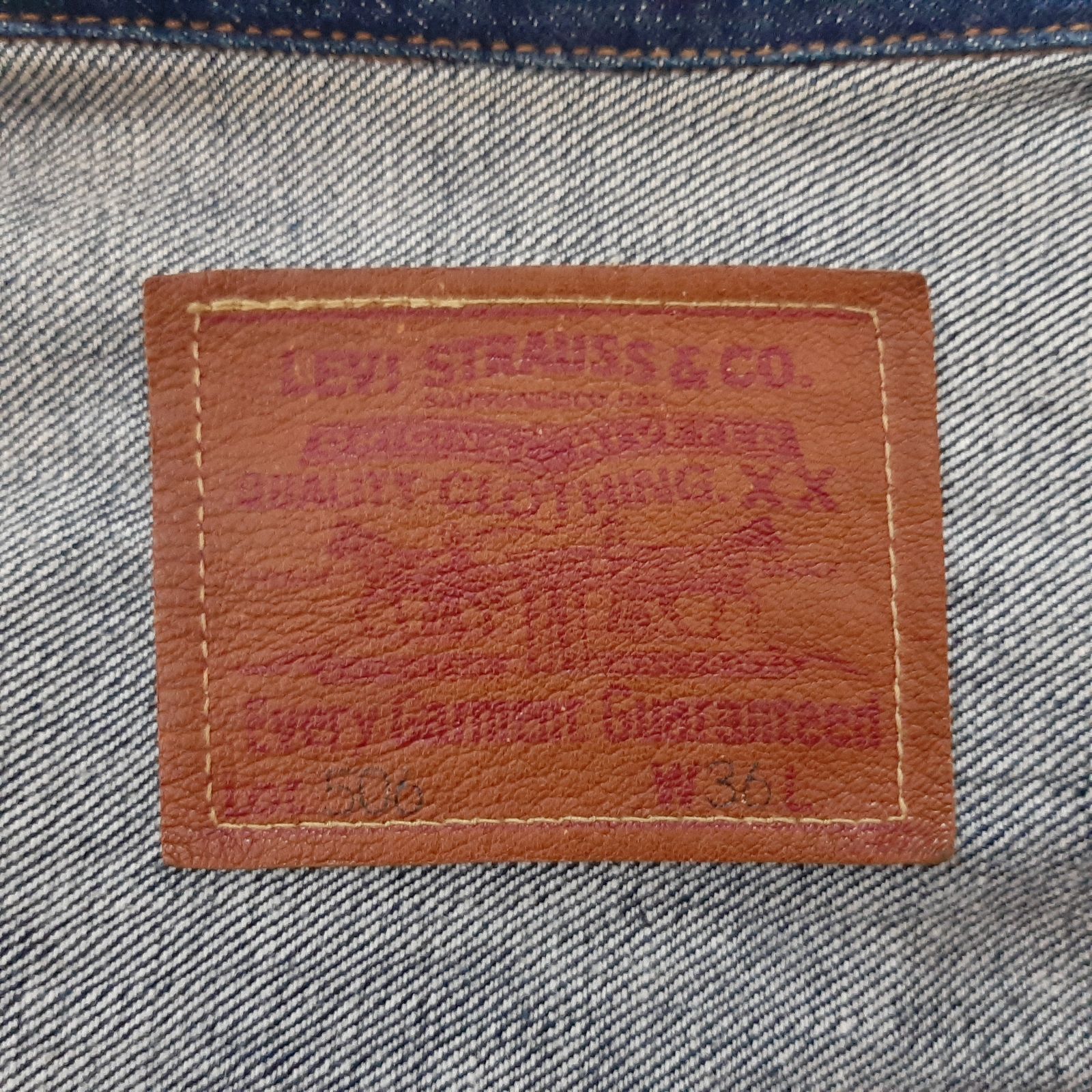 size 36】4つボタン 大戦 Levi's 71506XX 99年 ファースト 日本製 90s