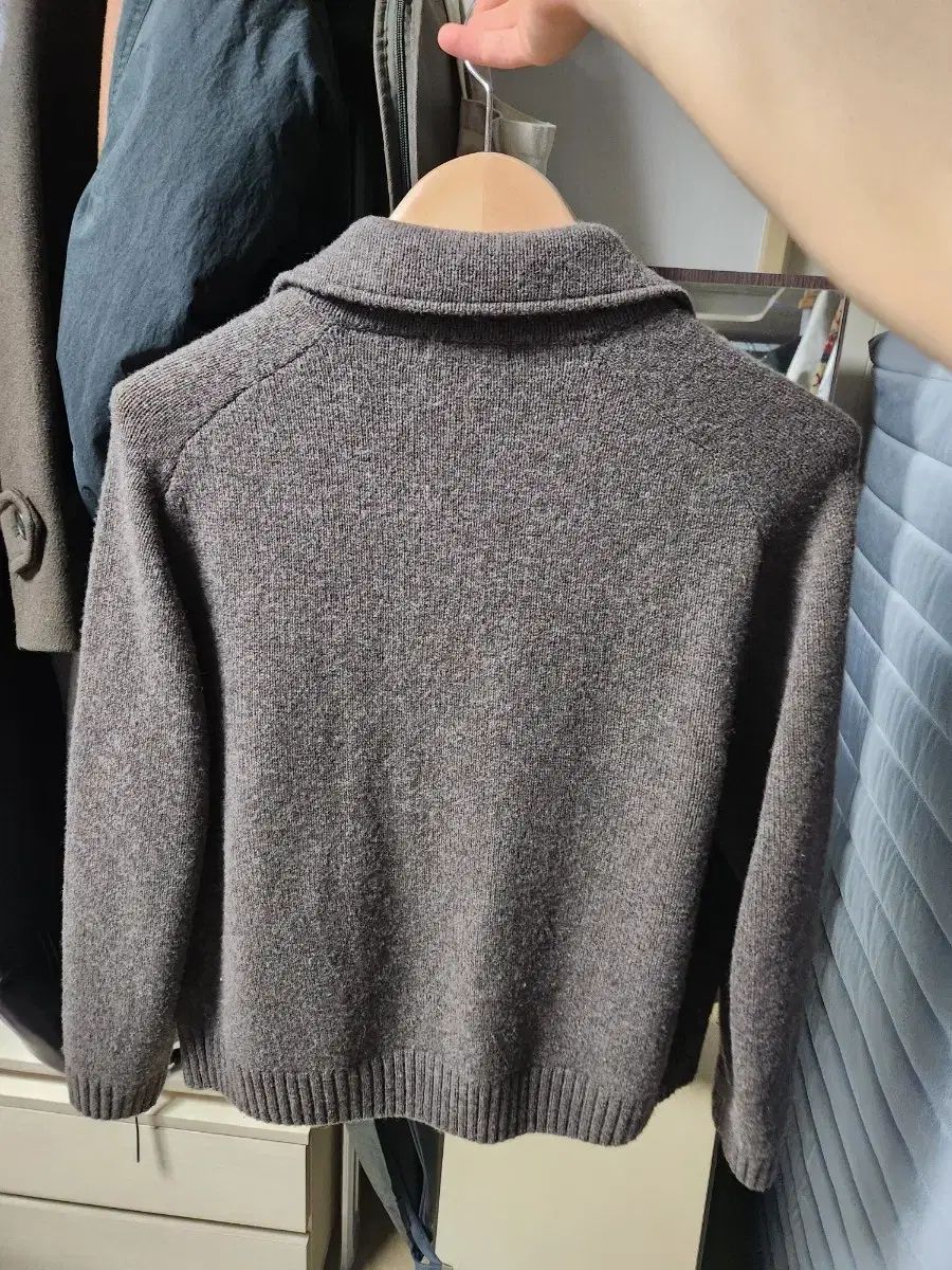 UNIQLO U ラムウール カーディガン ブラウン Mサイズ