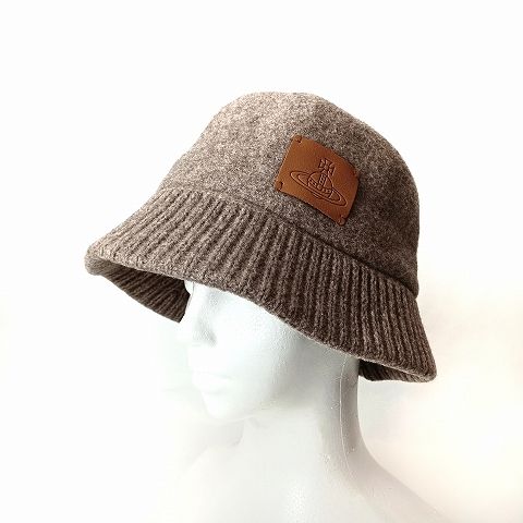 ヴィヴィアンウエストウッド キャスケット ブラウン ヴィヴィアンウエストウッド Vivienne Westwood ウール バケット