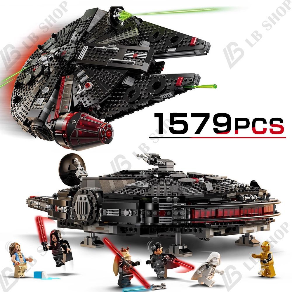 スター ウォーズ ブロック1579 pcs 宇宙船模型 ミレニアム ファルコン 積み木 組み木 子供 男の子 女の子 教育玩具 知育 モデル パッチワーク おもちゃ プレゼント 新年 正月 Millennium Falcon模型