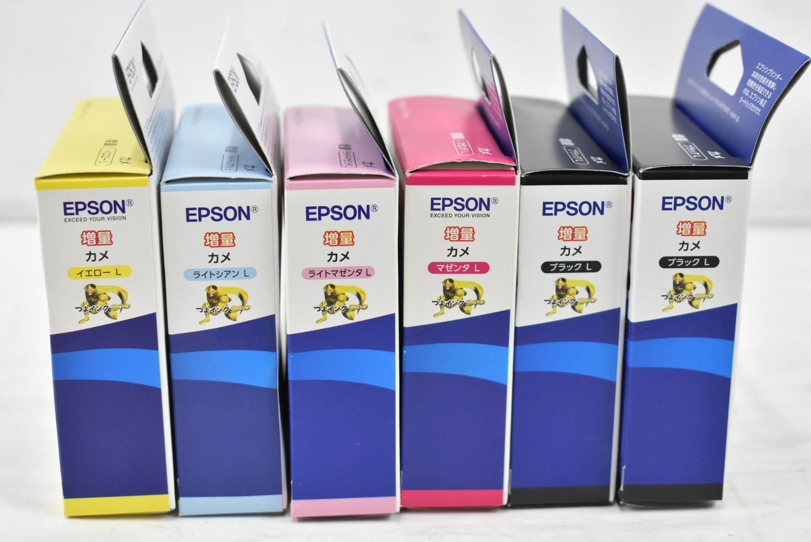 エプソン 純正 インクカートリッジ KAM-BK-L 5色6本 マゼンタ イエロー ブラック ライトマゼンタ ライトシアン EPSON ITQ7FJTALQ68-L03-byebye