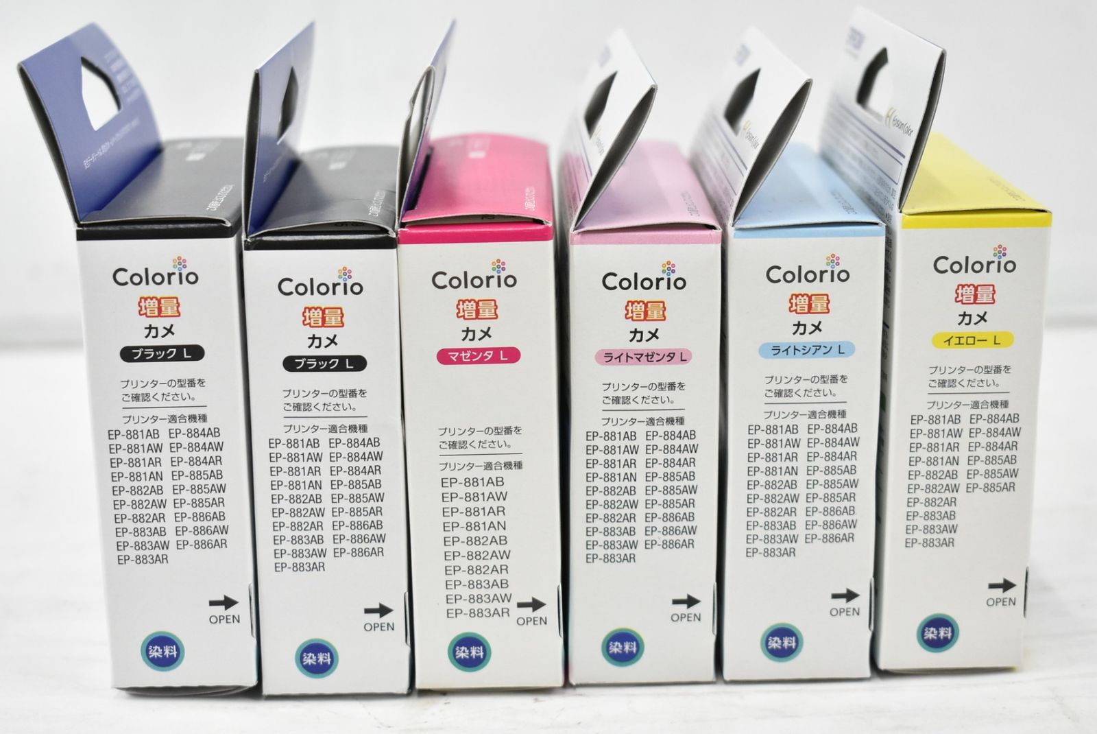 エプソン インクカートリッジ KAM BK L 6本 マゼンタ イエロー ブラック ライトマゼンタ ライトシアン EPSON 03 byebye