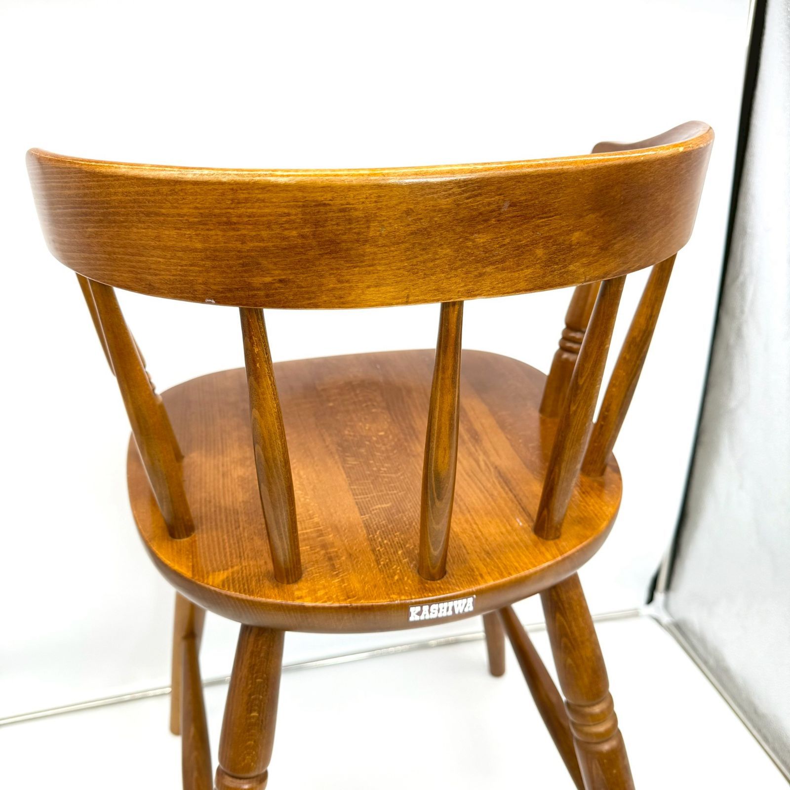 柏木工 ベビーハイチェア アンティーク ベビーチェア 木製 カシワ