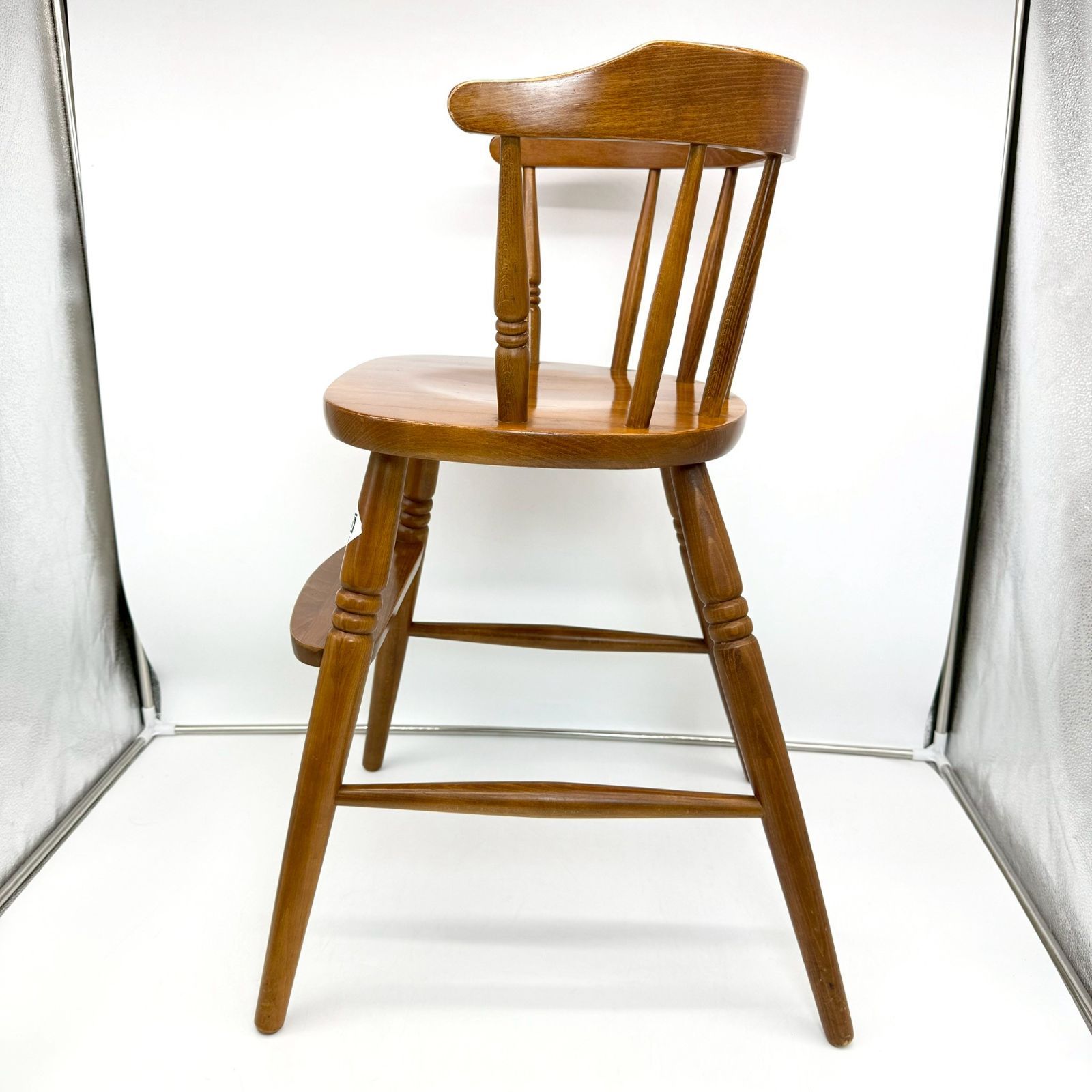 柏木工 ベビーハイチェア アンティーク ベビーチェア 木製 カシワ