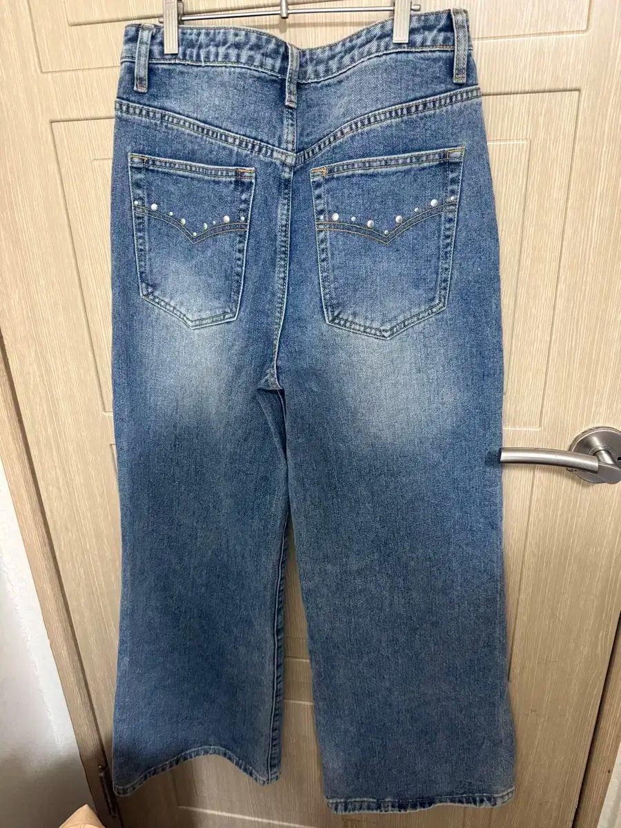 MILLO MILLO ARCHIVE ウィメンズ スタッズ ワイドデニム ブルー