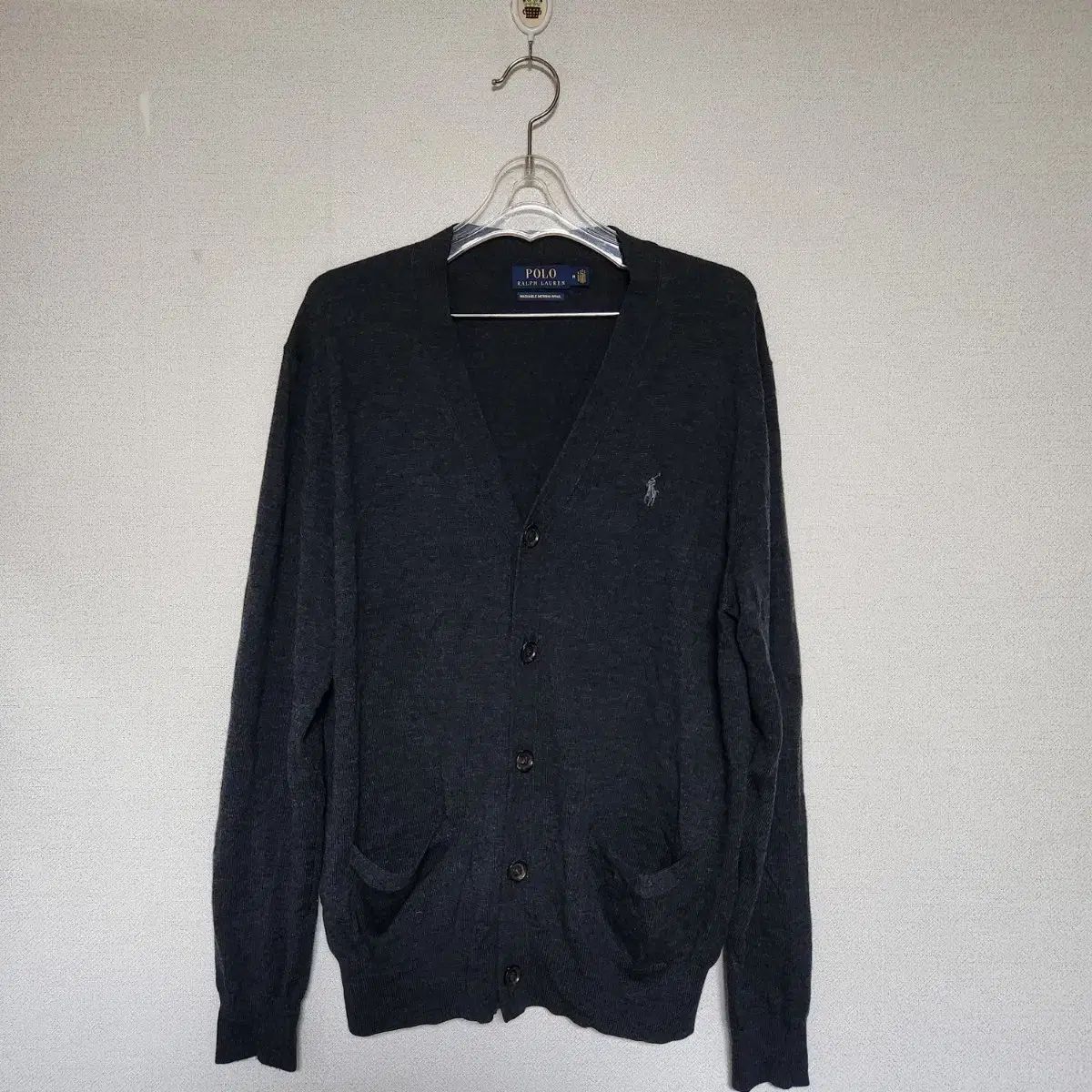 POLO RALPH LAUREN ポロラルフローレン Vネック ウール カーディガン メンズM