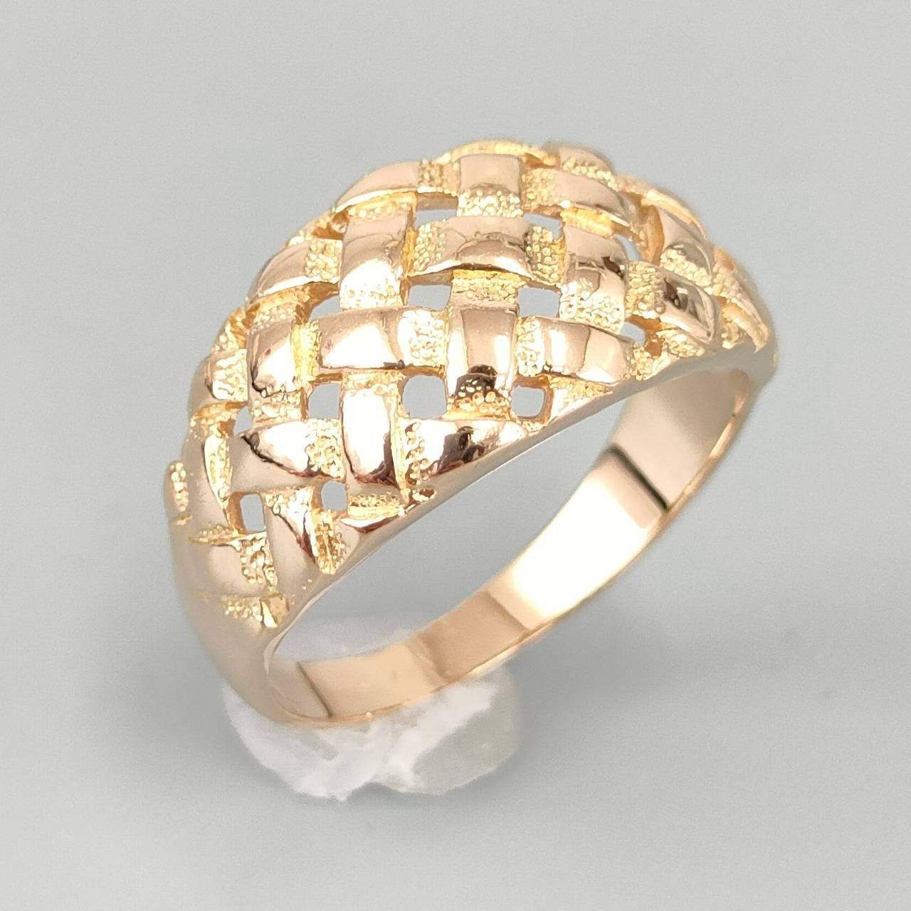 18金 K 18 男女兼用 メッシュリング 3.52ｇ 9～10号 D 439