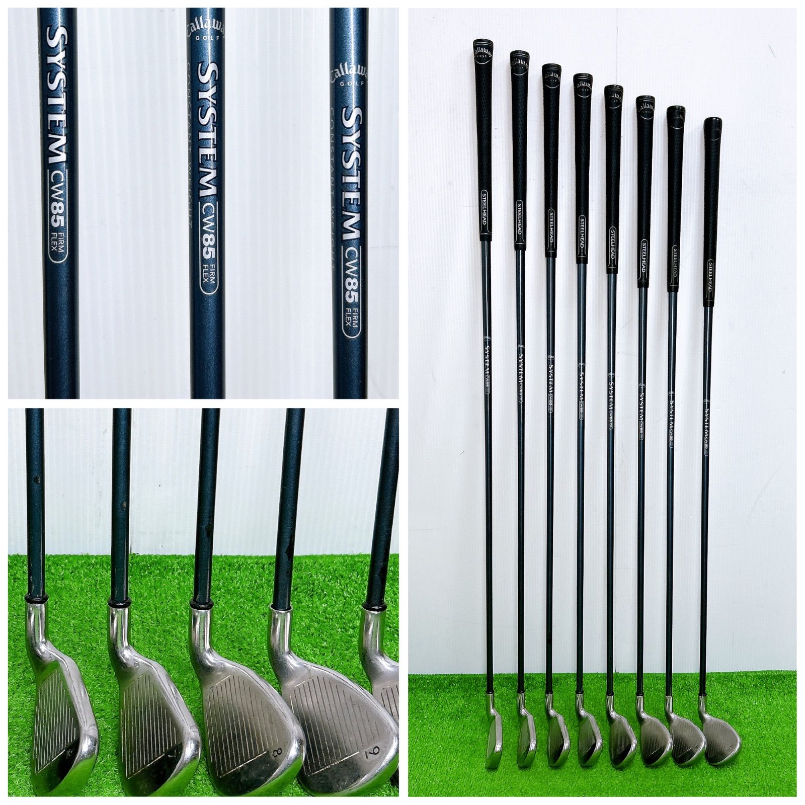 左利き レフティ】キャロウェイ スチールヘッド X-16 アイアンセット 8