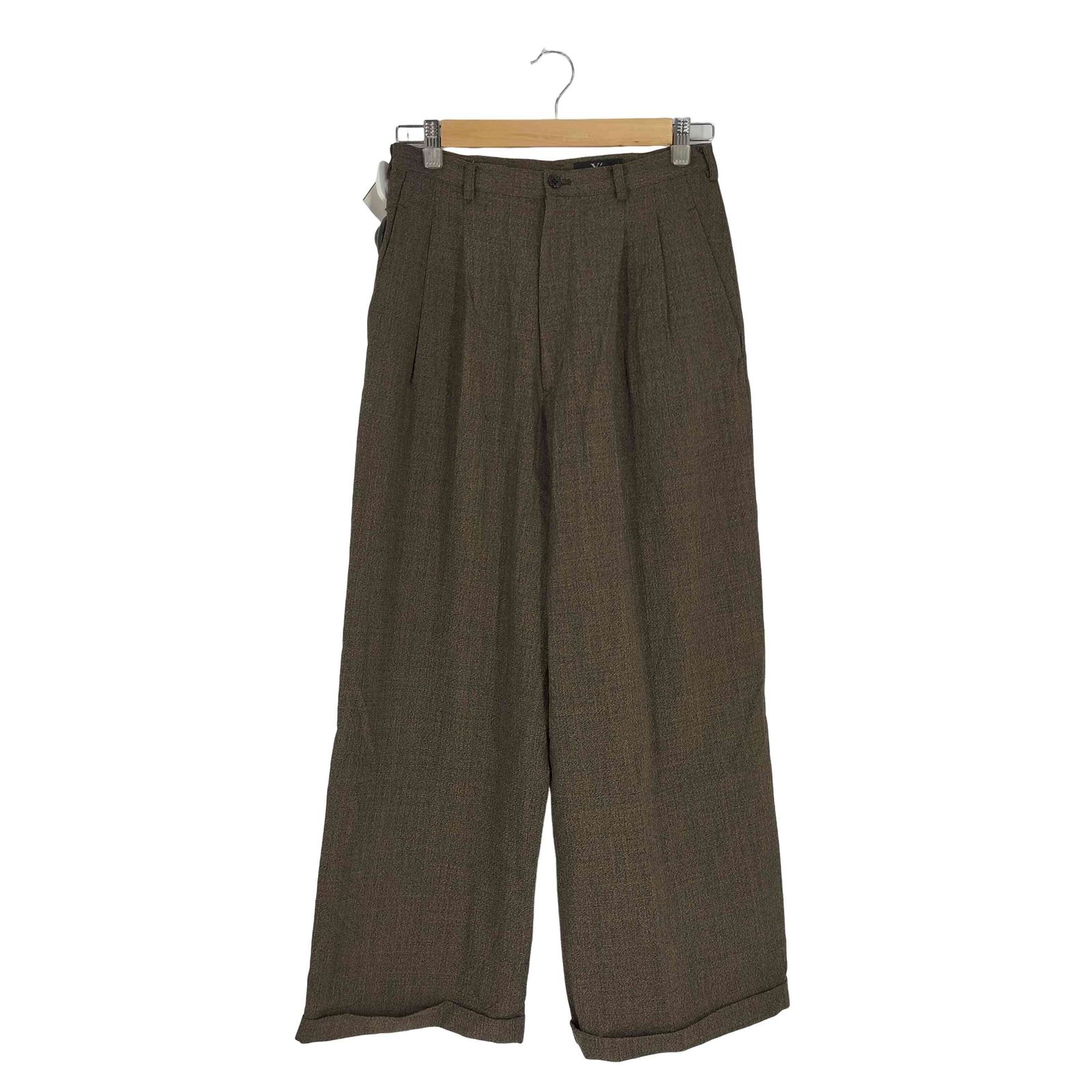 ワイズ Ys ウール 2タック ワイドスラックス レディース 表記無