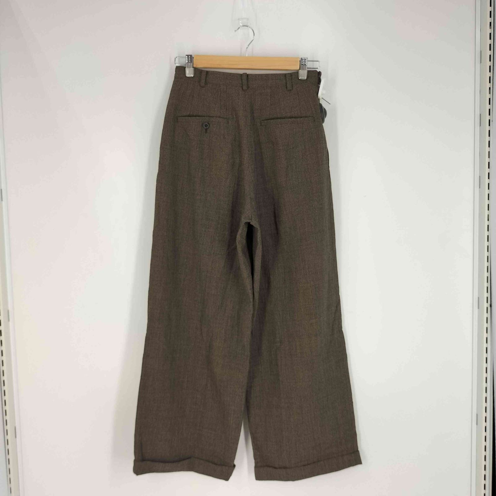 ワイズ Ys ウール 2タック ワイドスラックス レディース 表記無