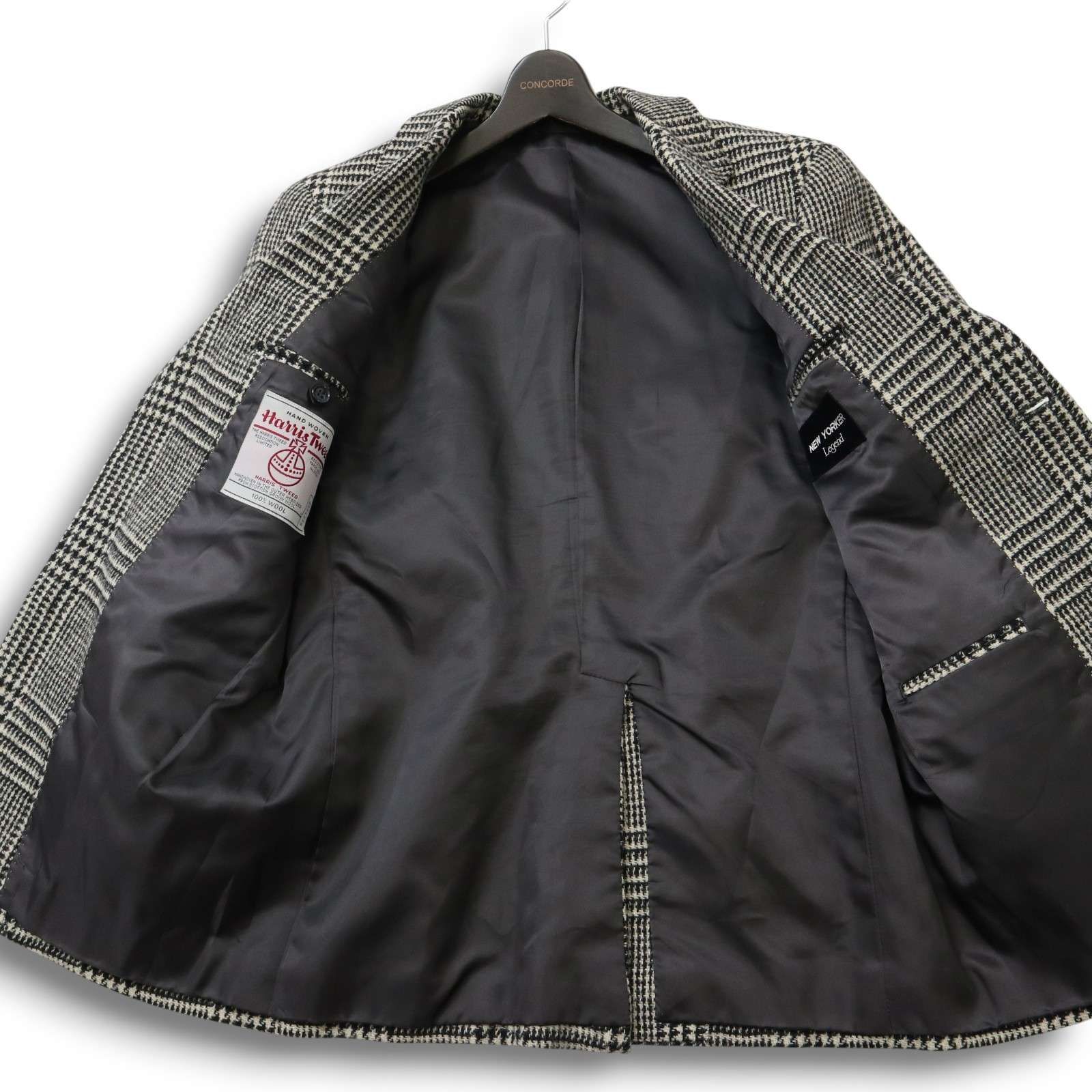 NEWYORKER Legend ニューヨーカー × ハリスツイード☆ ツイード グレン