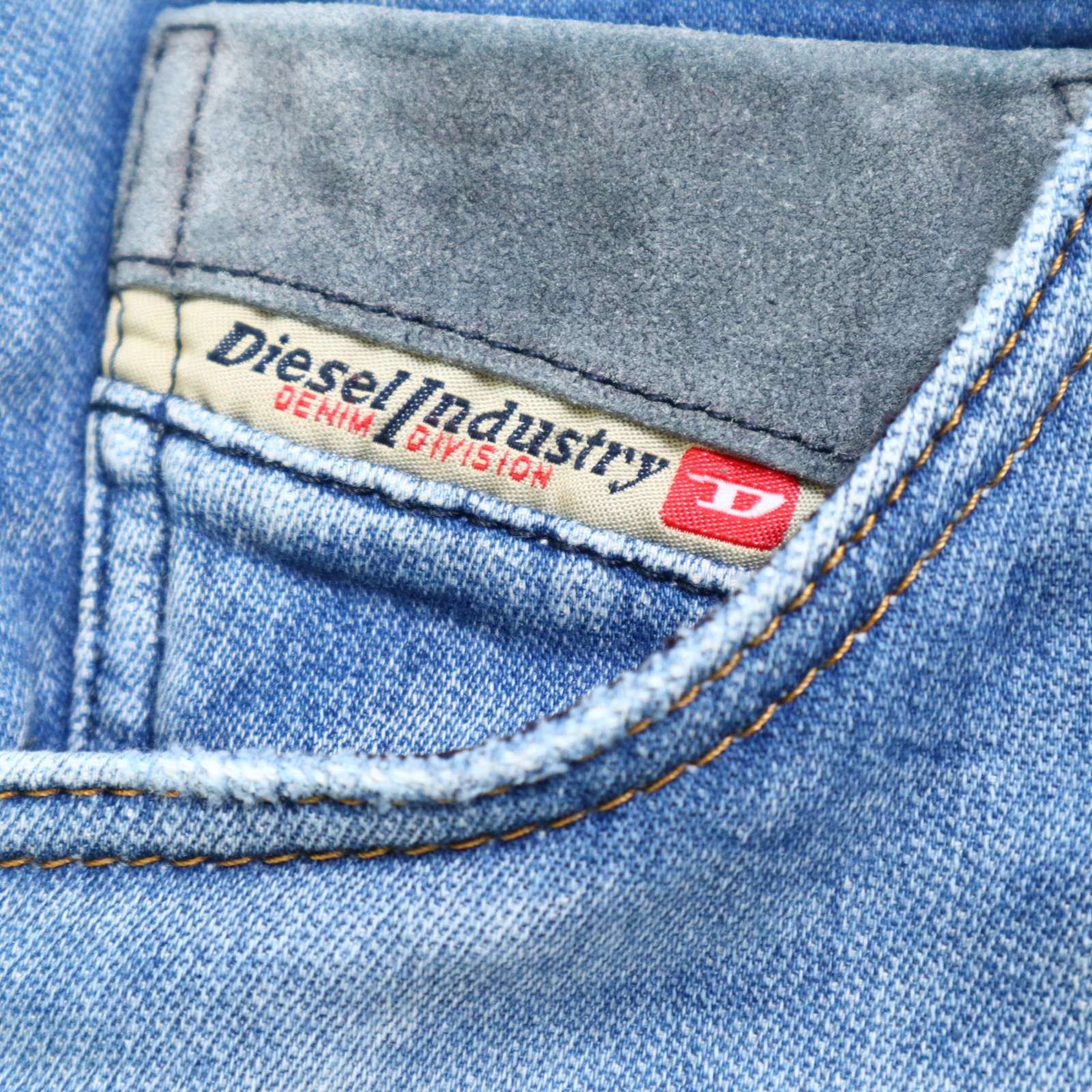 美品【DIESEL】30/KROOLEYCB-NE/ジョグ ジーンズ/スウェット DIESEL 【並行輸入品】ディーゼル ジョグジーンズ メンズ ライトブルー