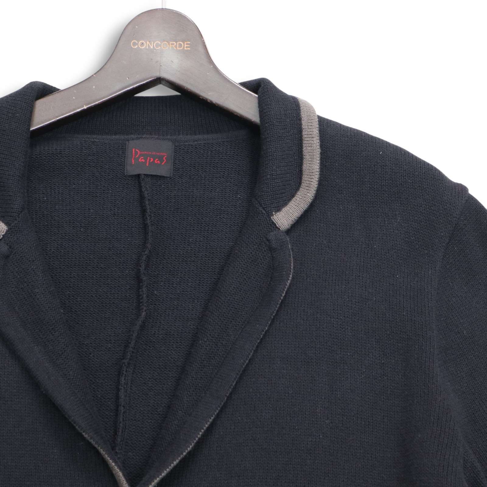 Papas パパス 秋冬☆ ニット ブレザー ジャケット カーディガン Sz.S