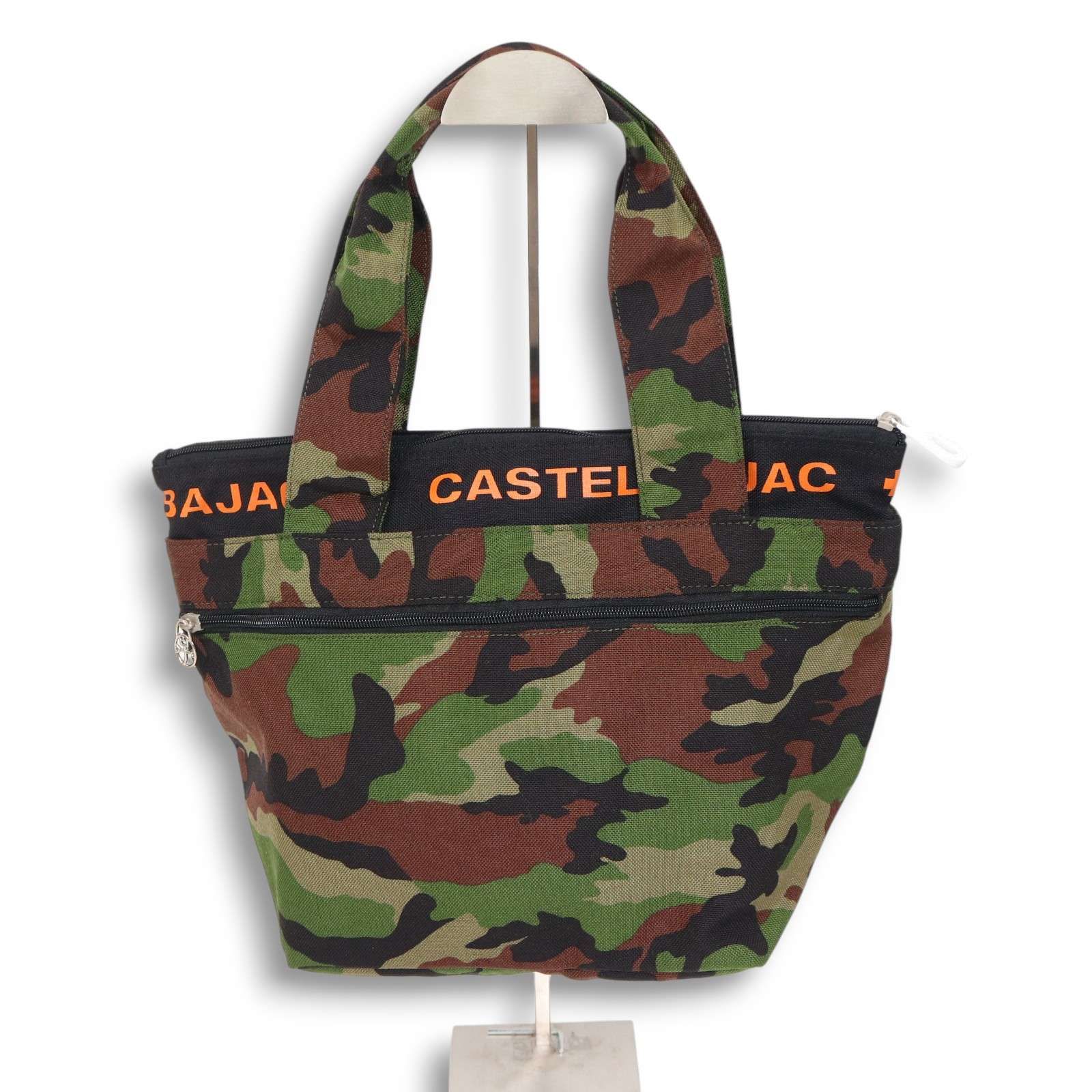 通販 ミニトート バッグ 迷彩 美品 CASTELBAJAC カステルバジャック