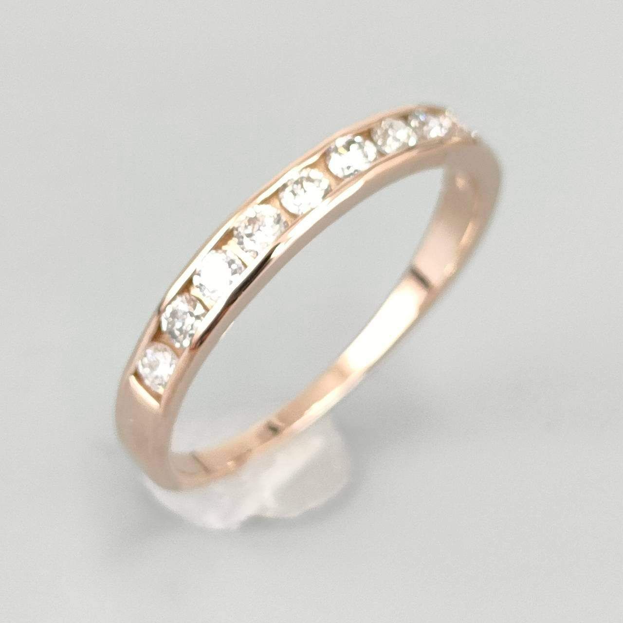 18金 K 18 ハーフエタニティリング 1.58ｇ 0.3 ct 11号 D 441