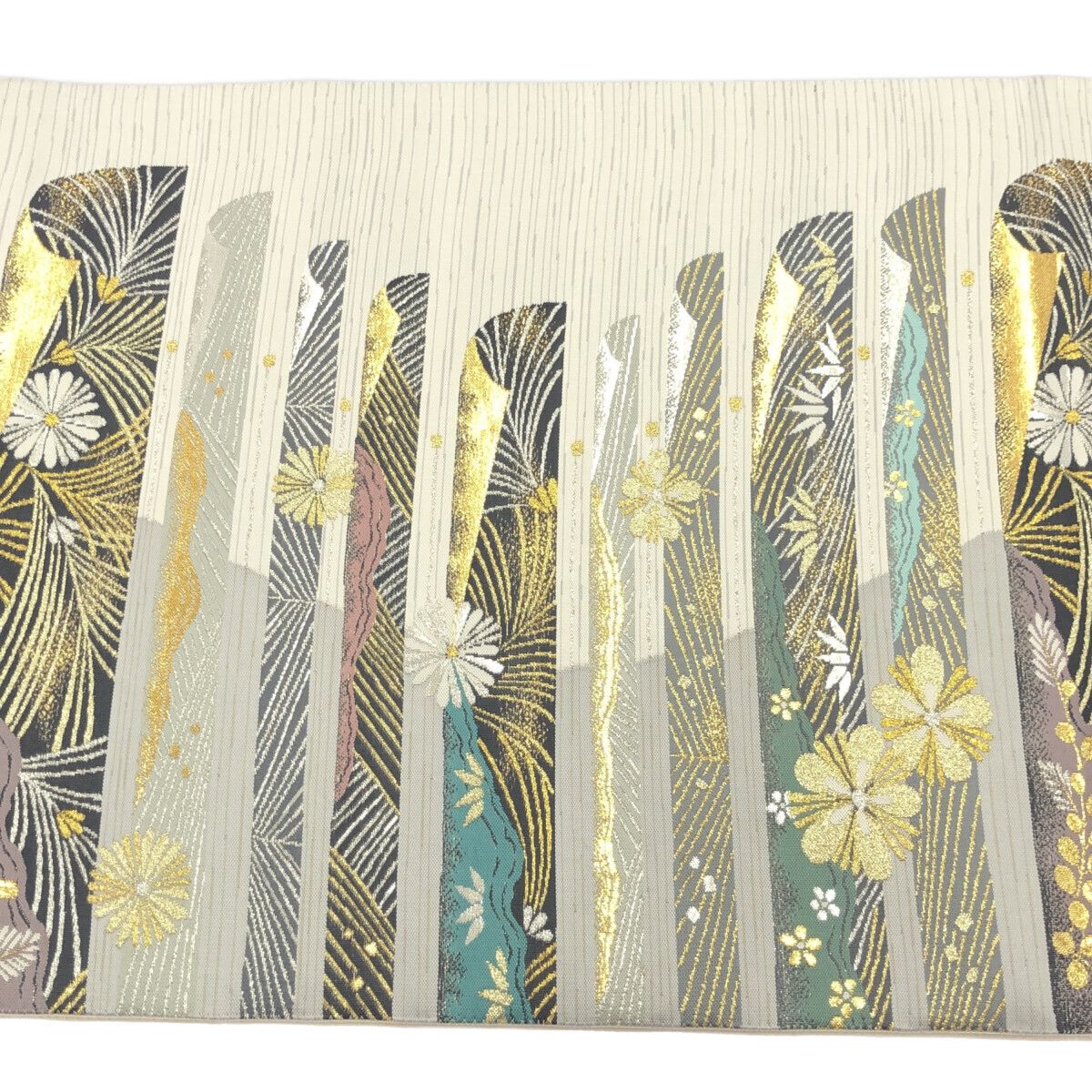  袋帯 詩仙 西陣 紹巴織 パールトーン加工 12049 袋帯 帯