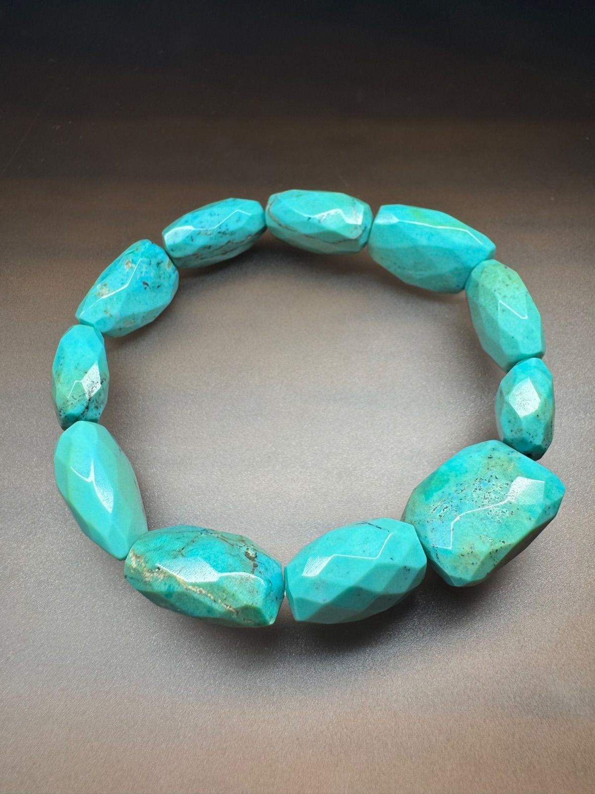 SSSアリゾナ産 天然ターコイズ 腕周り17㎝