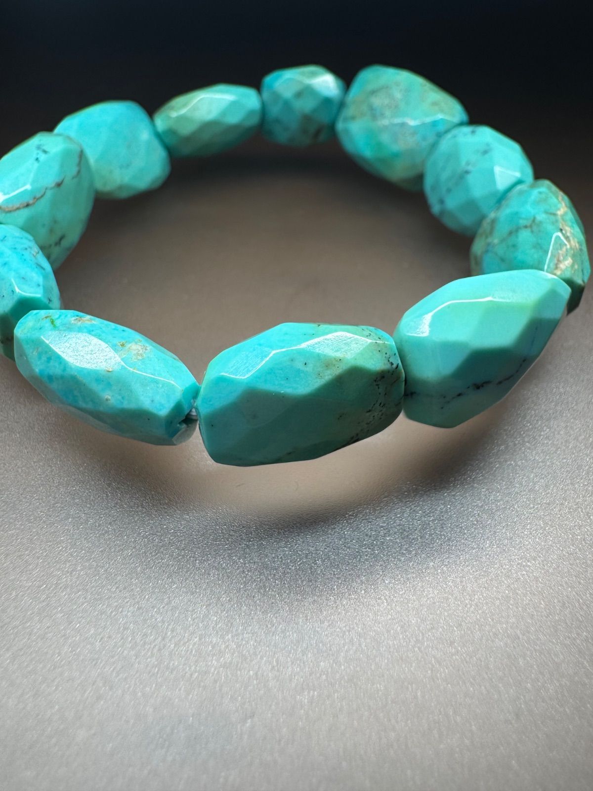  SSSアリゾナ産 天然ターコイズ 腕周り17㎝ その他 アクセサリー