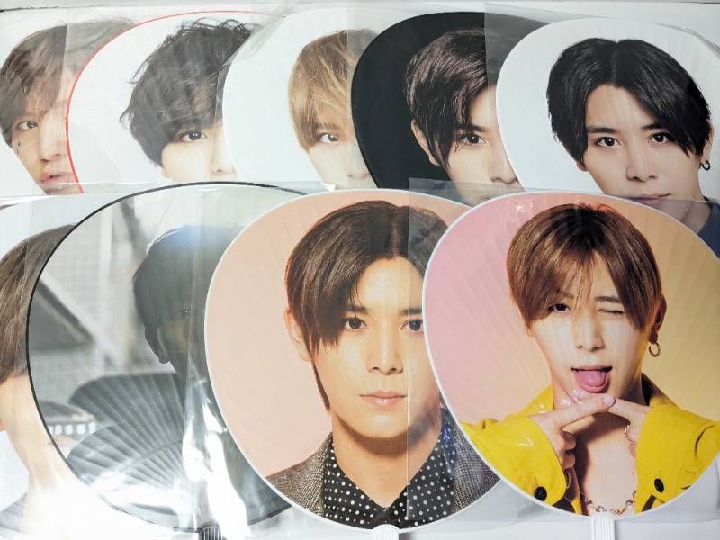 新品未開封 Hey! Say! JUMP 山田涼介 ジャンボうちわ 9枚セット まとめ
