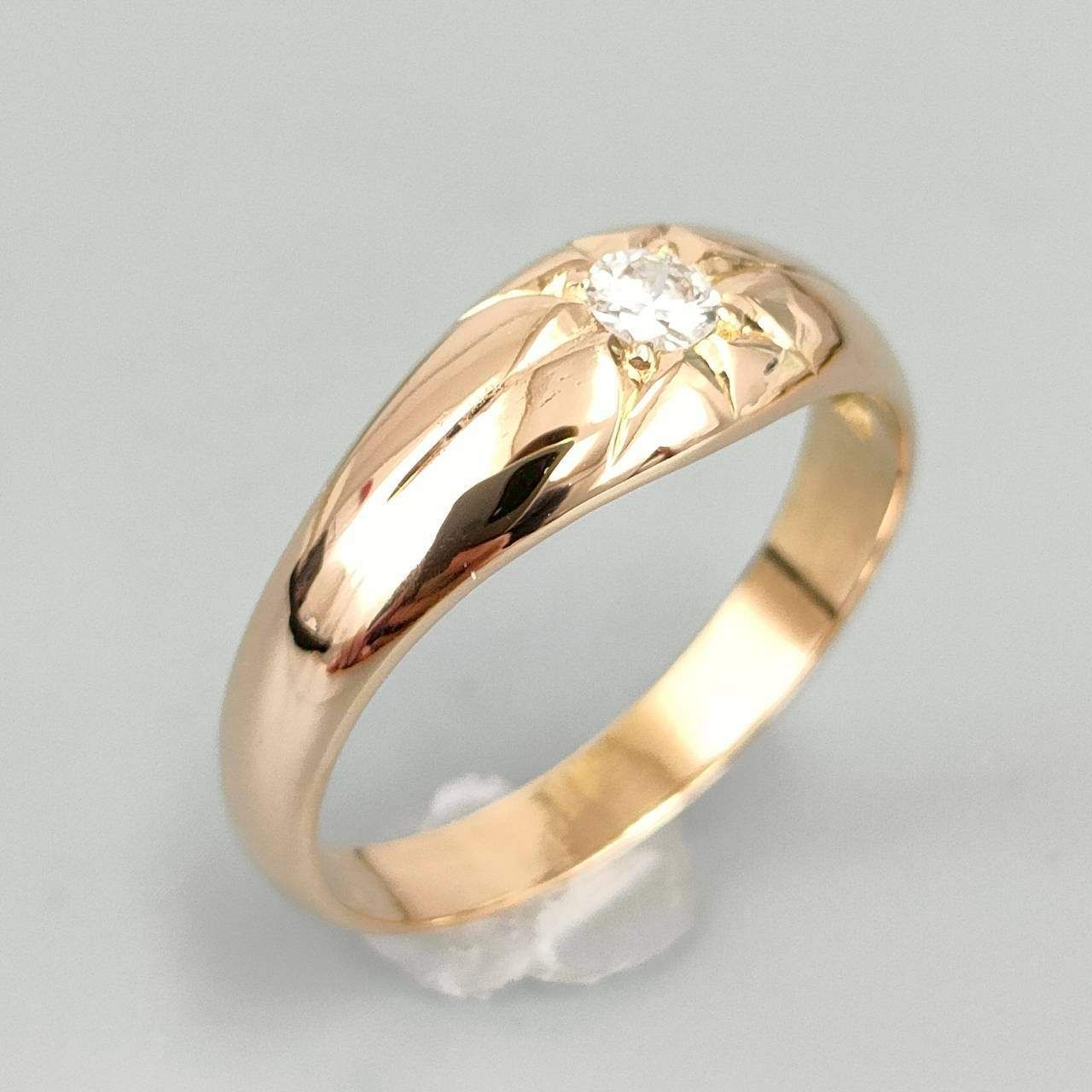 20金 K 20 ダイヤ付き シンプルリング 3 87ｇ11号 D 444