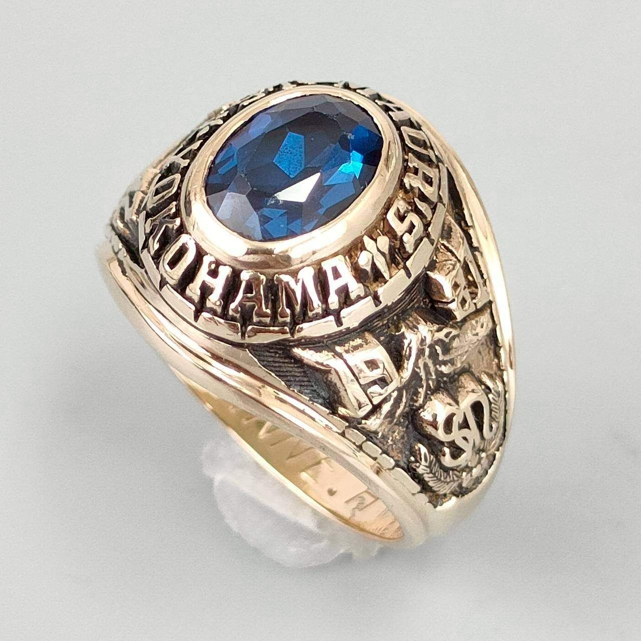 10金 K10 男女兼用 カレッジリング 6.14g 9号 D445