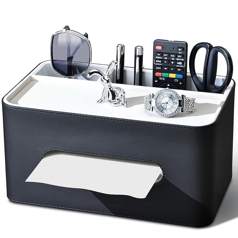 送料込】KINGFOM ティッシュケース 高級PUレザー製 ティッシュボックス