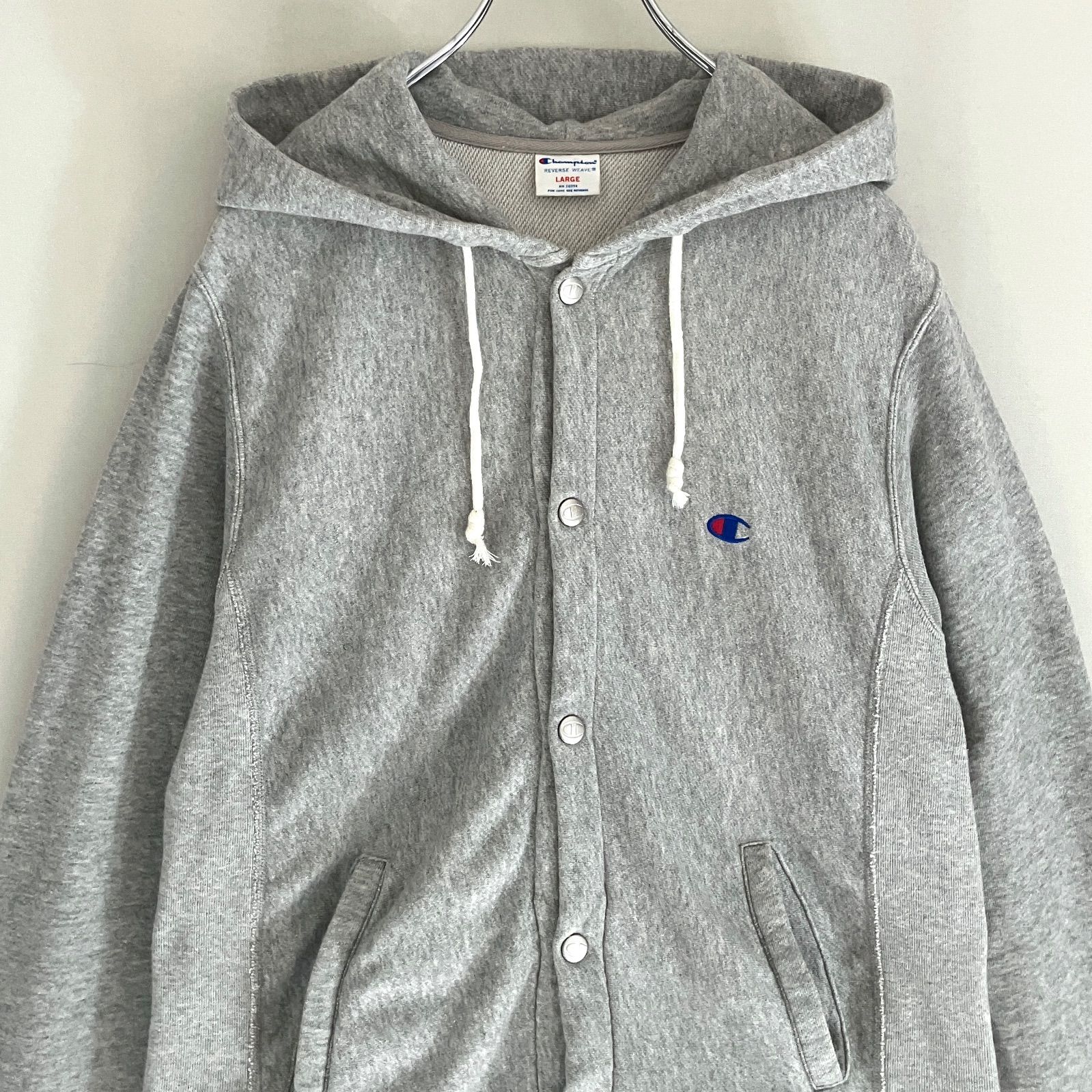 90sモデル復刻☆チャンピオン リバースウィーブ☆フルスナップパーカー 