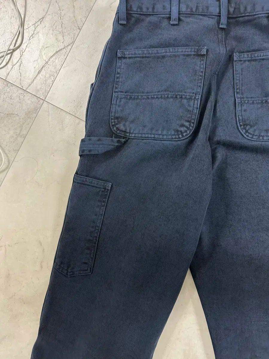 カーハート ネイビー ダブルニー パンツ