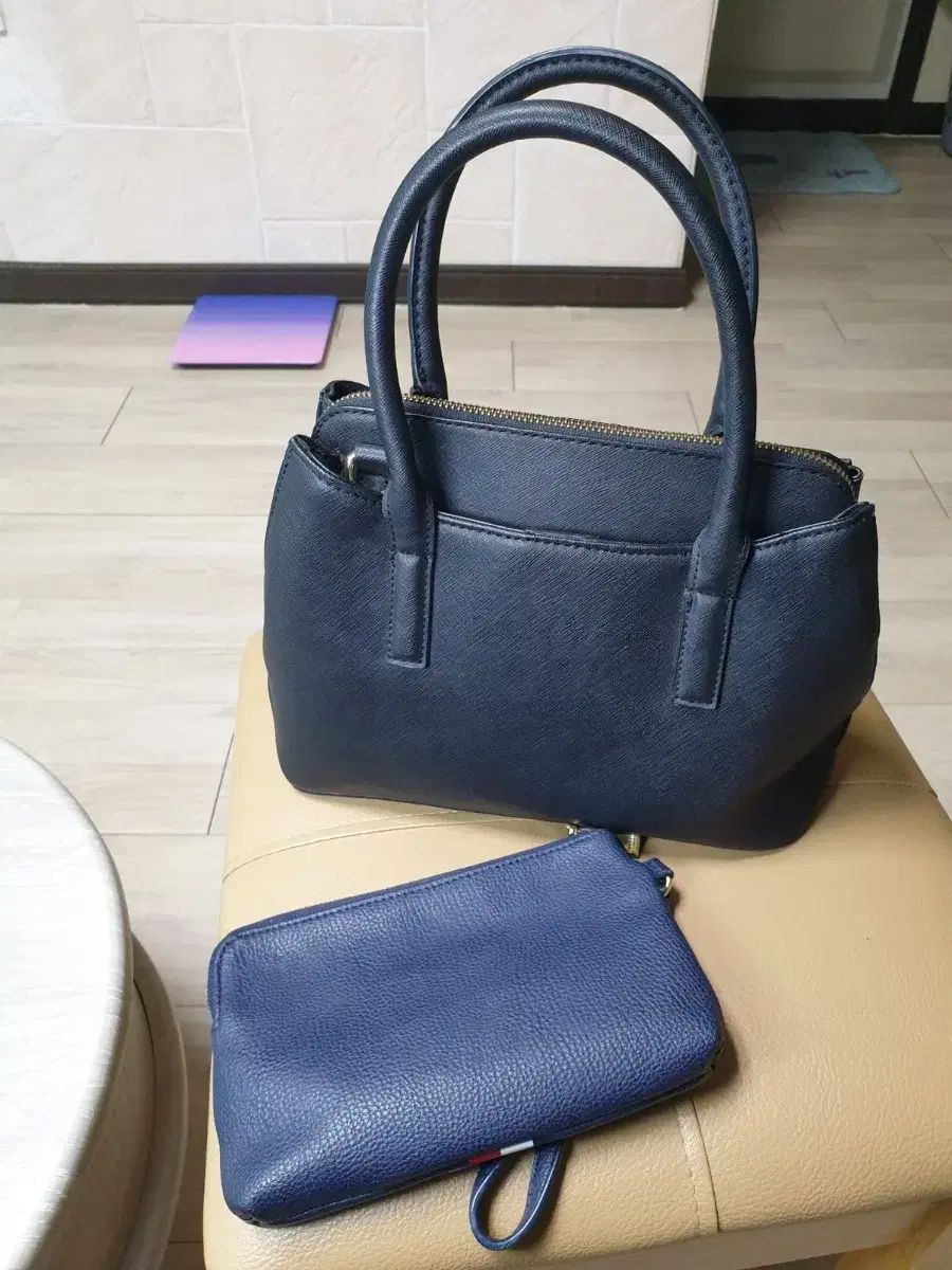 トミーヒルフィガー バッグ クラッチバッグ セット ネイビー