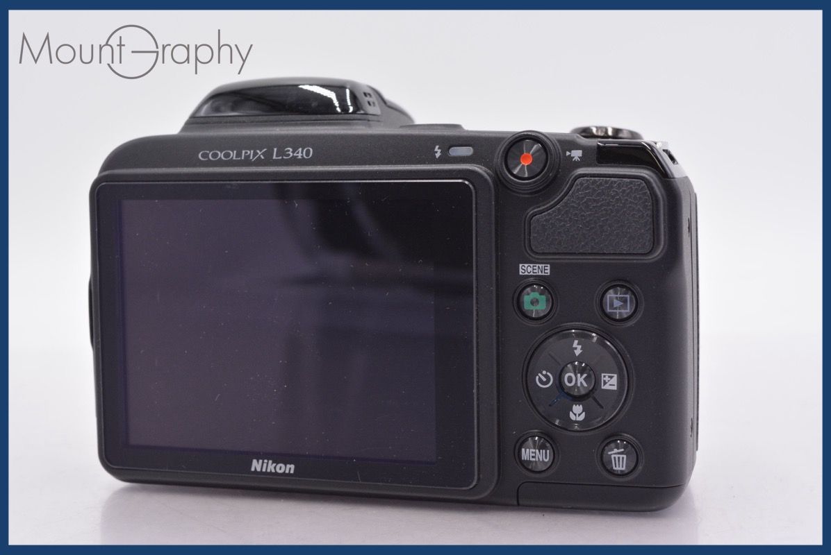 ニコン Nikon COOLPIX L340 28x 単三電池仕様 節約 前キャップ付 ☆完