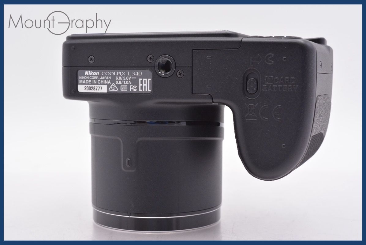 ニコン Nikon COOLPIX L340 28x 単三電池仕様 前キャップ付 ☆完動☆同