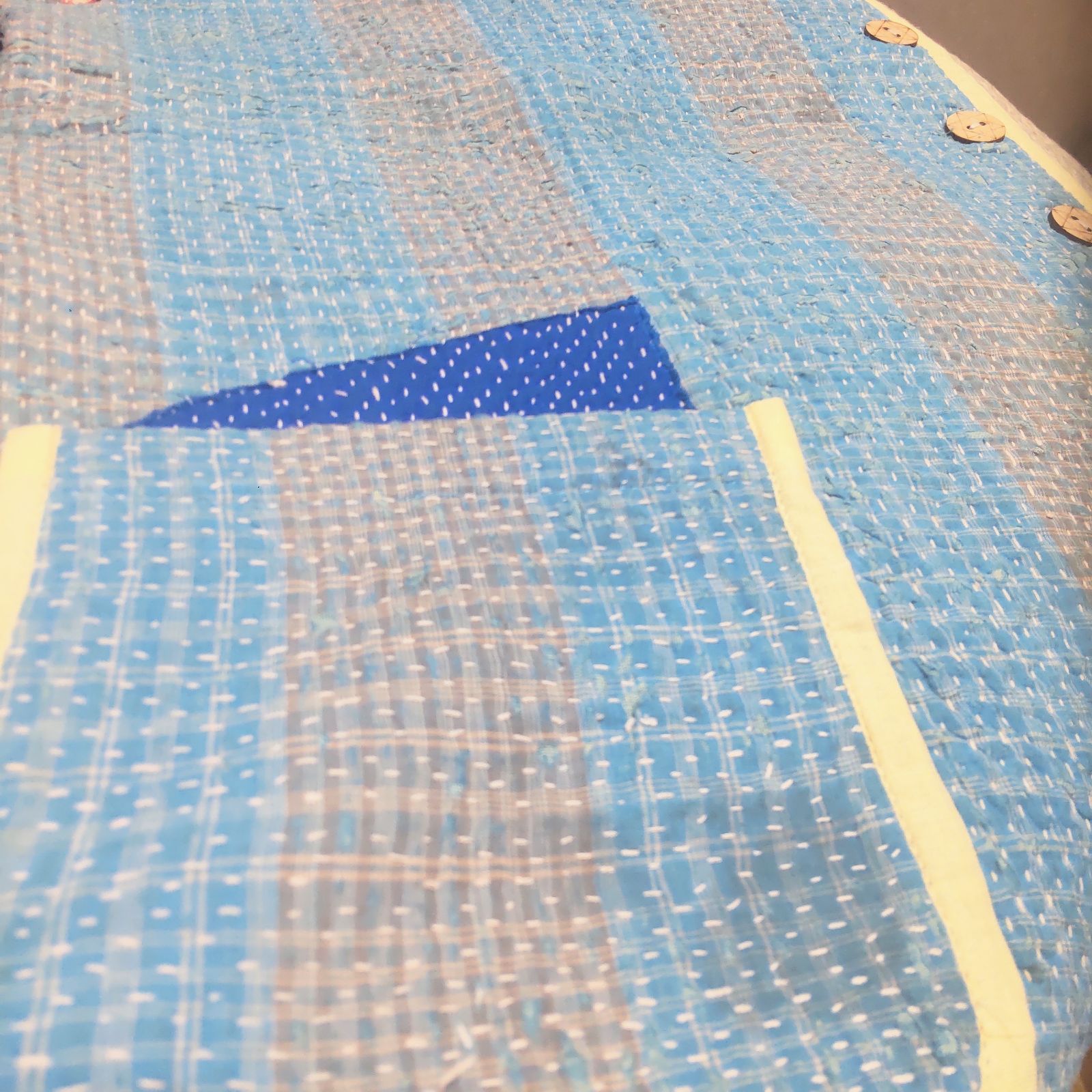 1 グドゥリー ロングベスト ジャケット ヴィンテージ パッチワーク