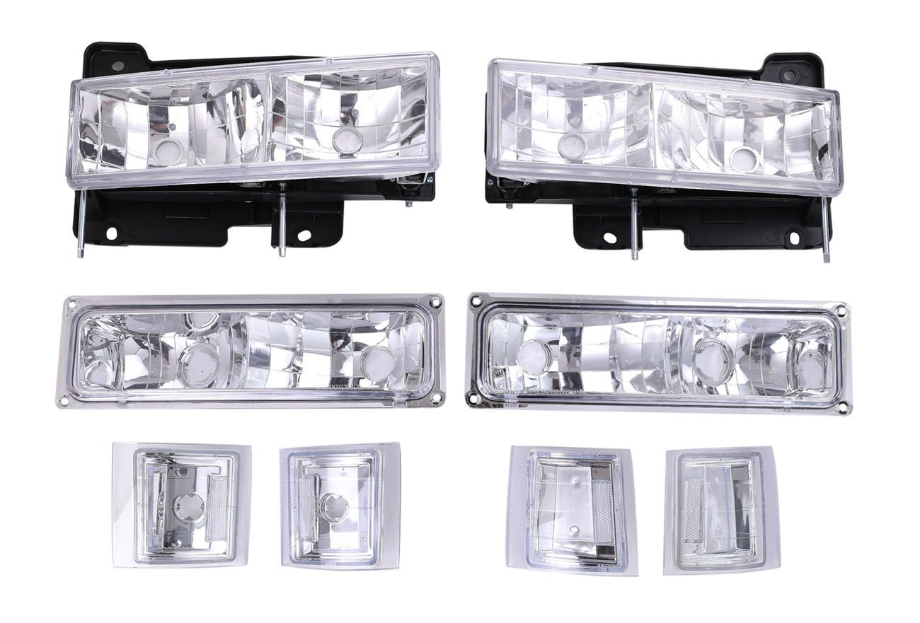 1992〜1999サバーバン、タホ 、ヘッドライトセット クリスタル ヘッドライト ASSY 左右 セット・サバーバン タホ C1500